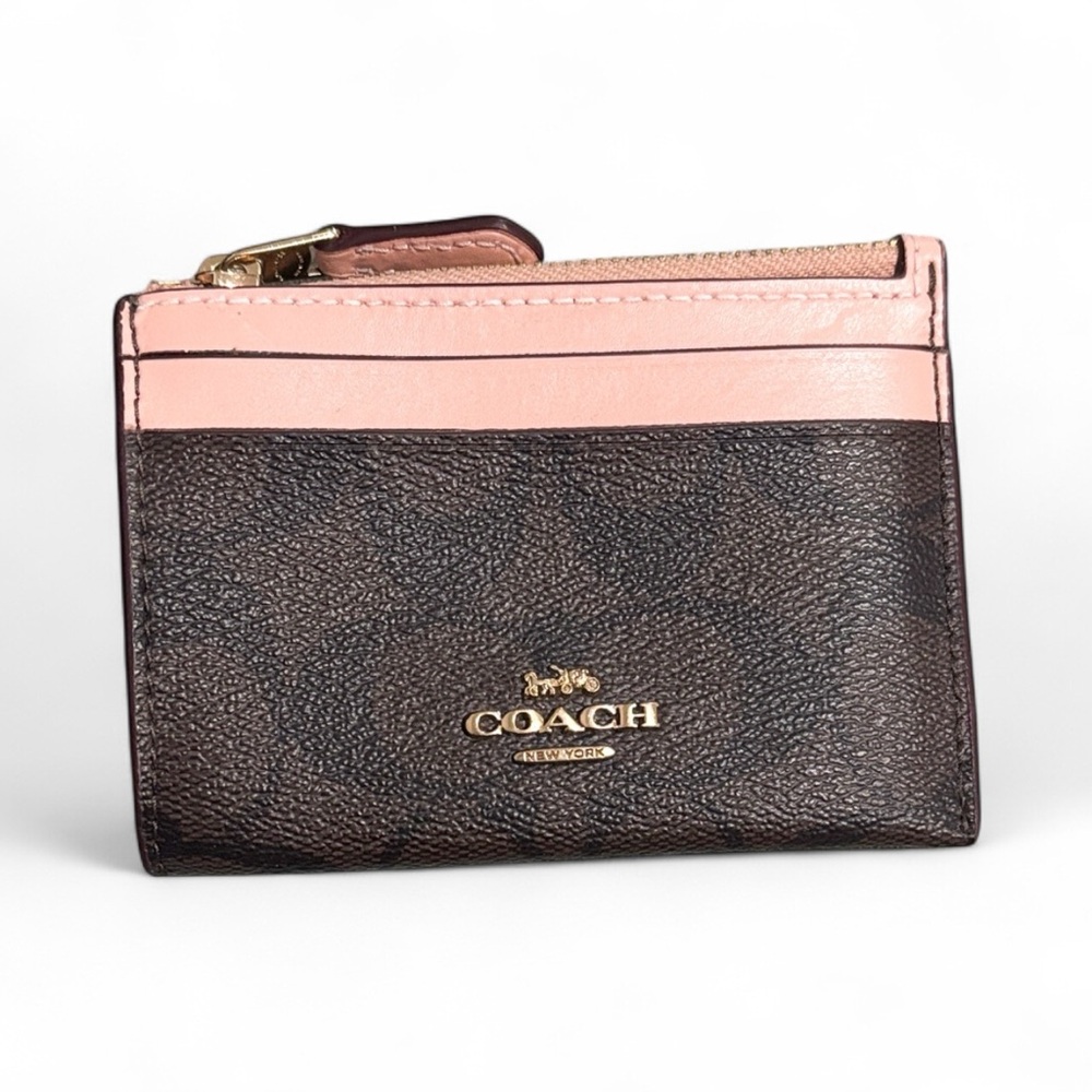 2 | 🇨🇦Coach Mini Skinny ID Case in Signature Canvas